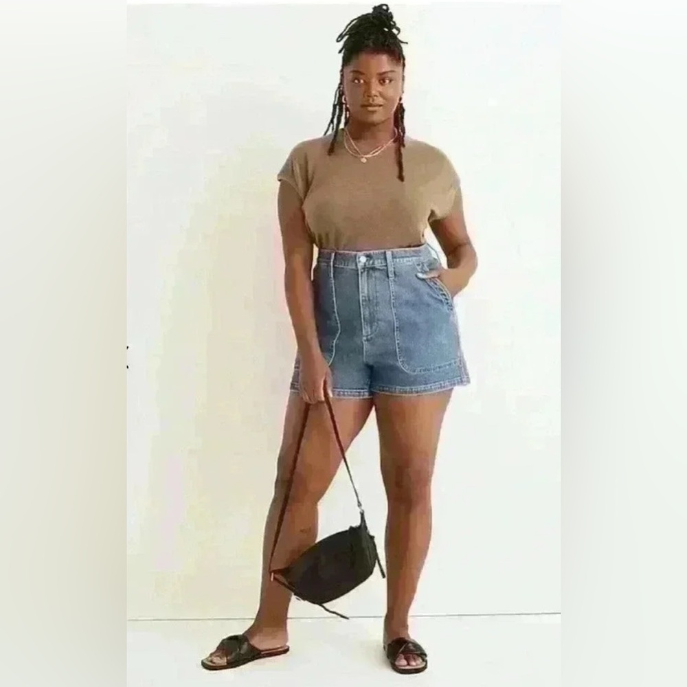Madewell Perfect Vintage Fatigue Jean Short: TENCEL Denim